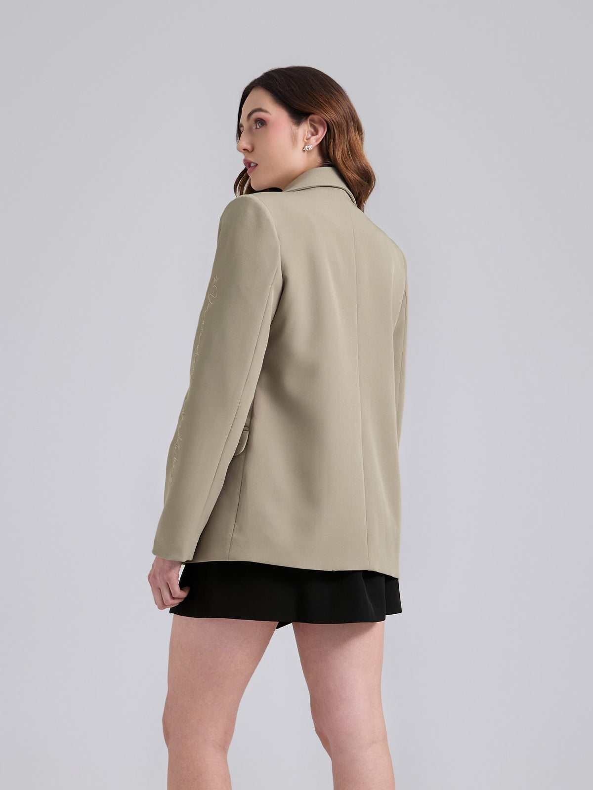 Blazer Bordado - Khaki