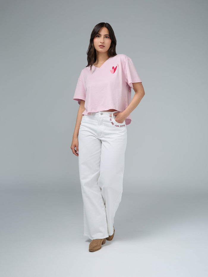 T-shirt Más fuerte - Pink