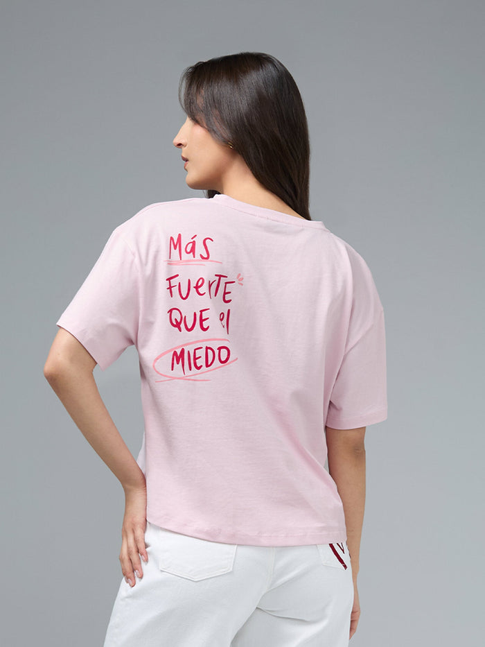 T-shirt Más fuerte - Pink