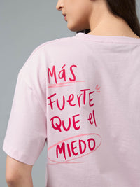 T-shirt Más fuerte - Pink