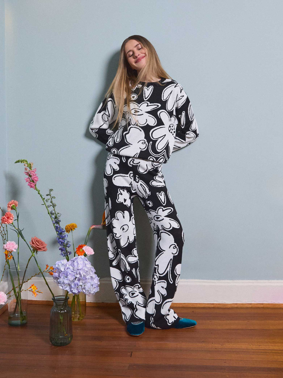 Jumper Tejido garden - Black
