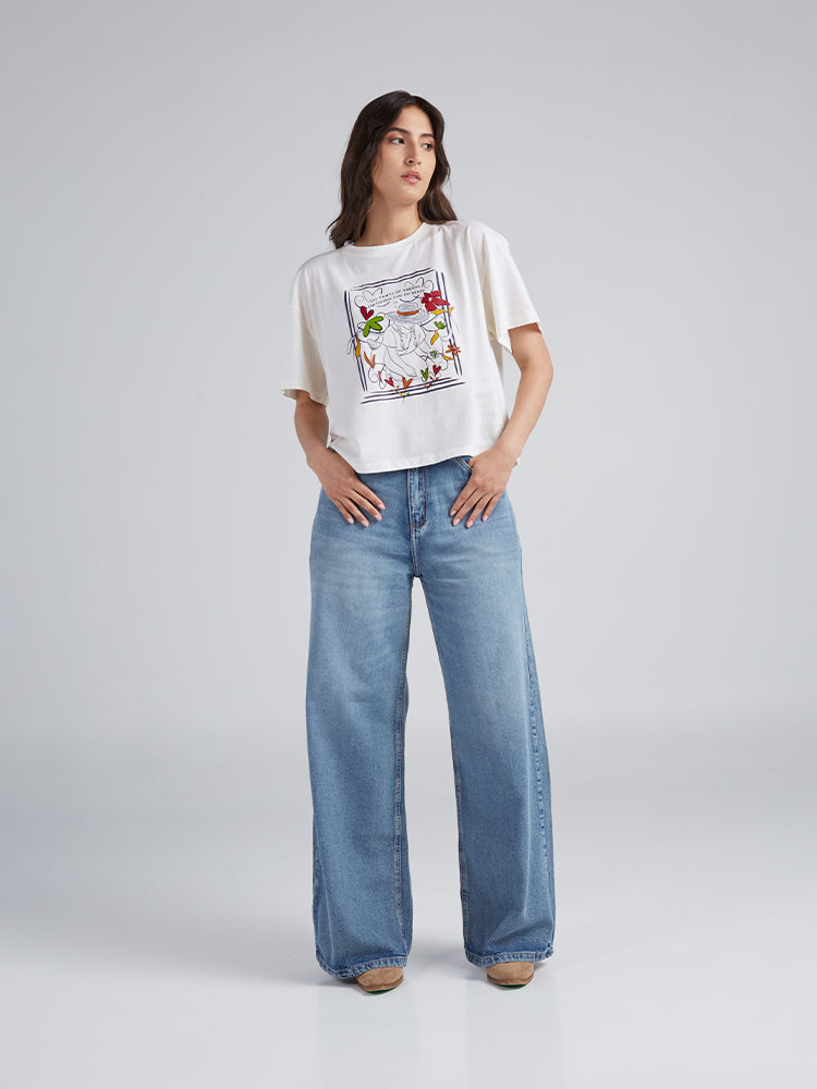 T-shirt Cosecha de sueños - Ivory