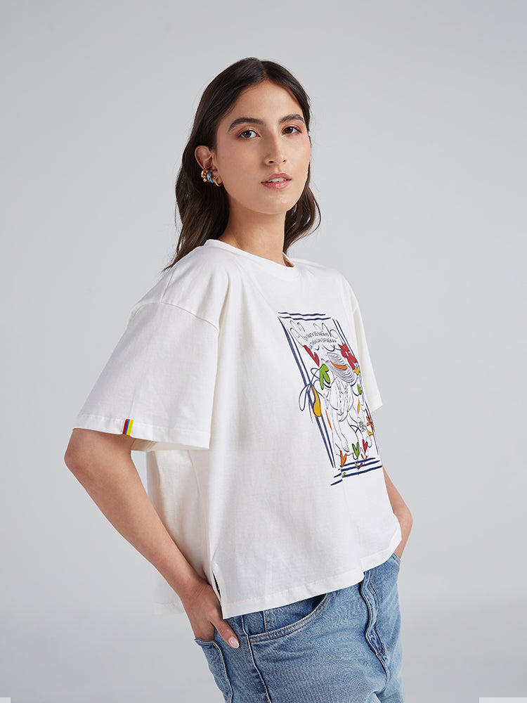 T-shirt Cosecha de sueños - Ivory