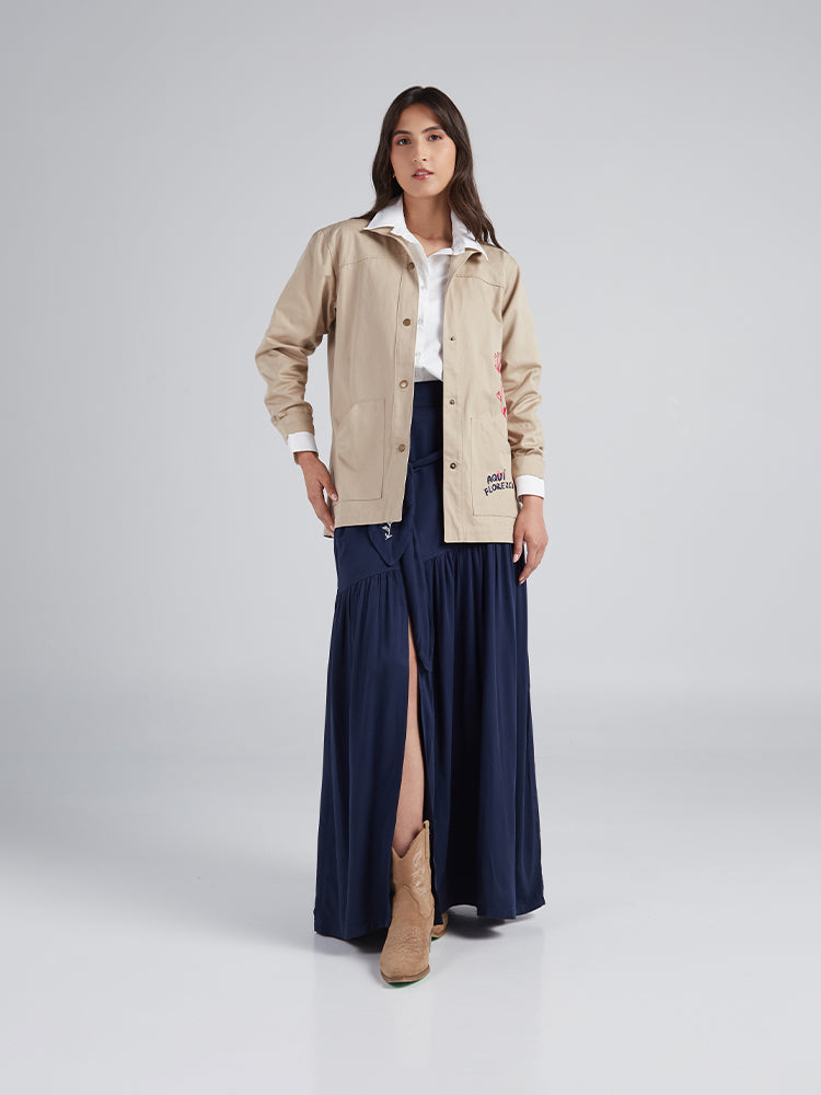 Jacket Aquí florezco - Khaki