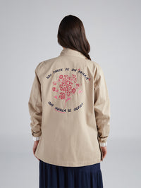 Jacket Aquí florezco - Khaki