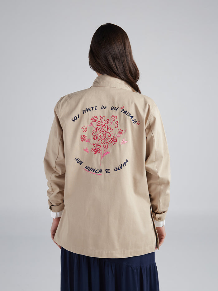 Jacket Aquí florezco - Khaki