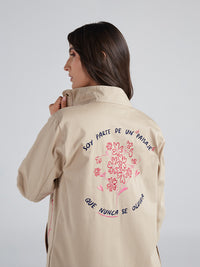 Jacket Aquí florezco - Khaki