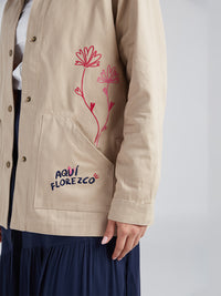 Jacket Aquí florezco - Khaki