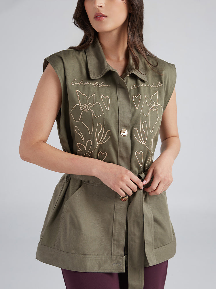Vest Flores - Green