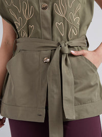 Vest Flores - Green
