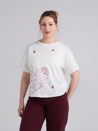 T-shirt Haz que pase - Ivory
