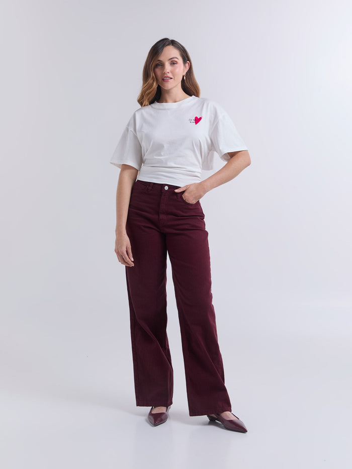 T-shirt Con todo el amor - Ivory