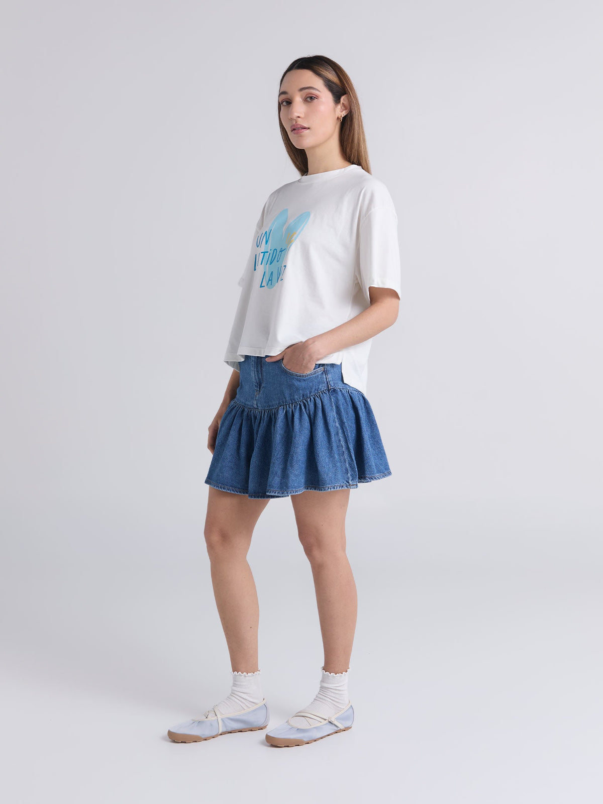 T-shirt Latidos - Ivory