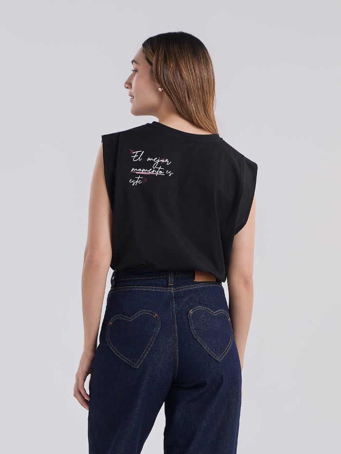 T-shirt El mejor momento - Black