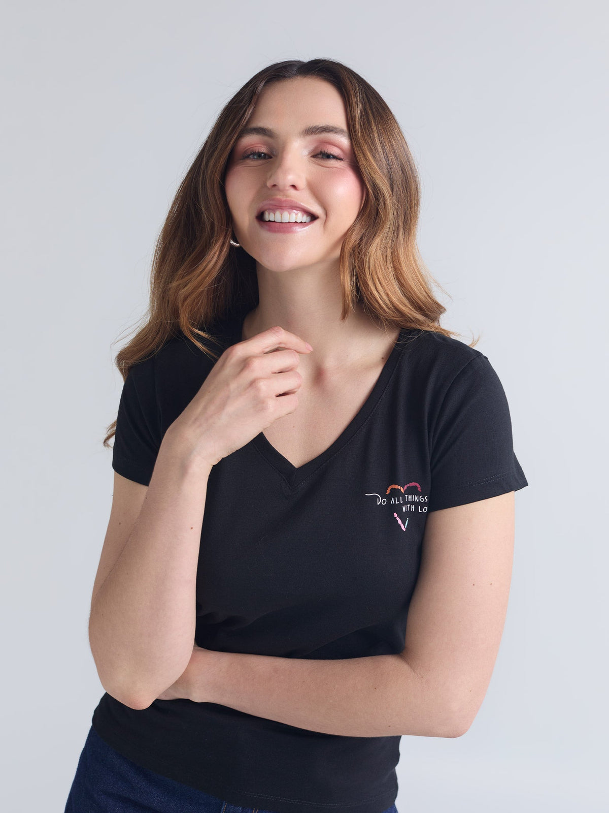 T-shirt With love - Black