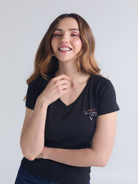 T-shirt With love - Black