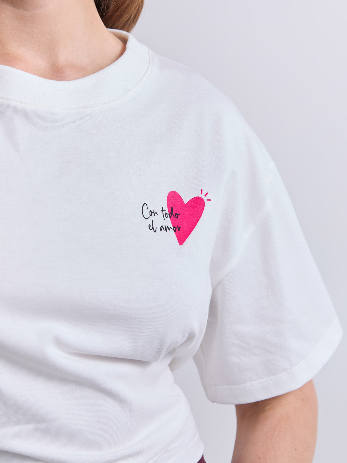 T-shirt Con todo el amor - Ivory