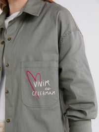 Overshirts Vivir celebrando - Green