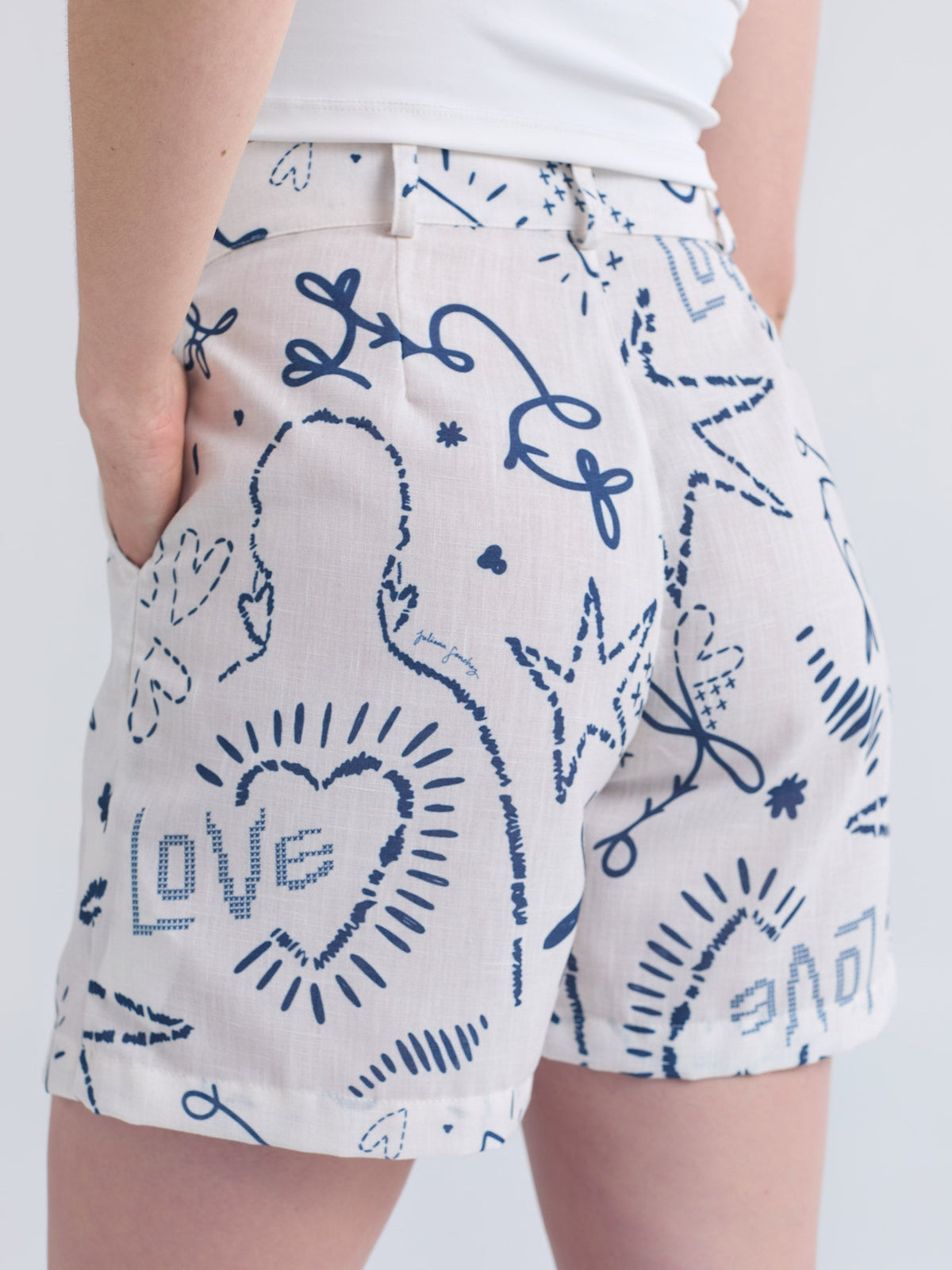 Shorts Lazos - Ivory