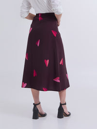 Skirts Two Hearts - Burgundy