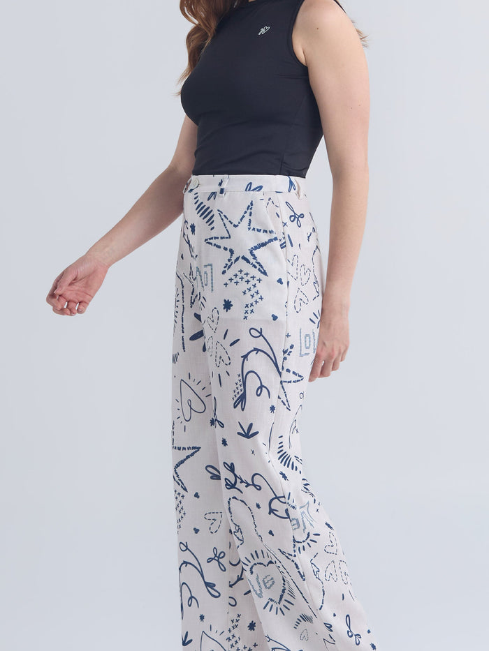 Pants Lazos - Ivory