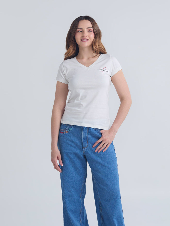 T-shirts With love - Ivory