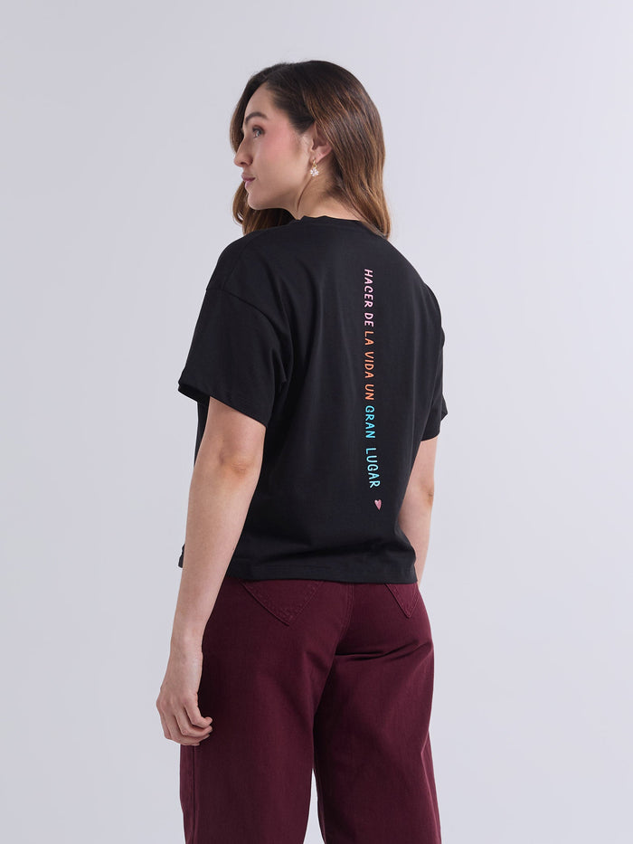 T-shirt Un gran lugar - Black