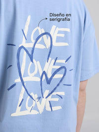 T-shirt Love - Blue
