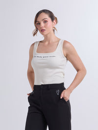 Top Vivir bonito - Ivory