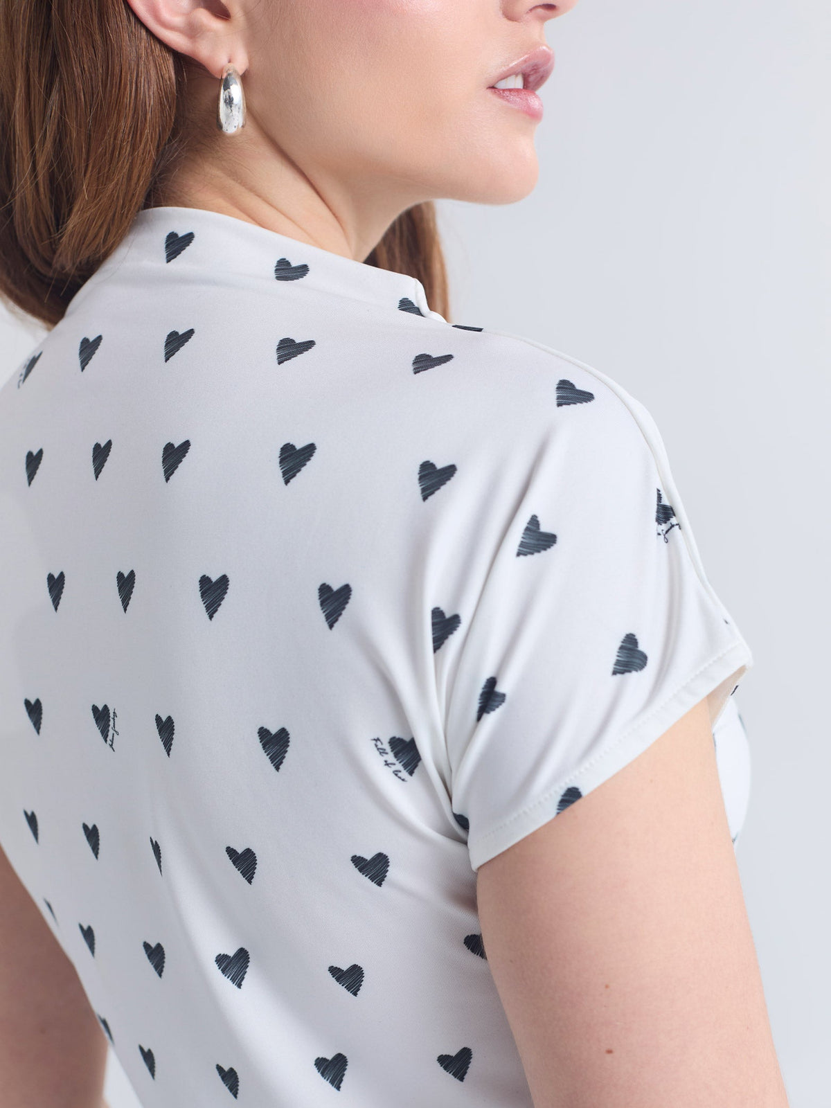 Top Polka hearts - Ivory