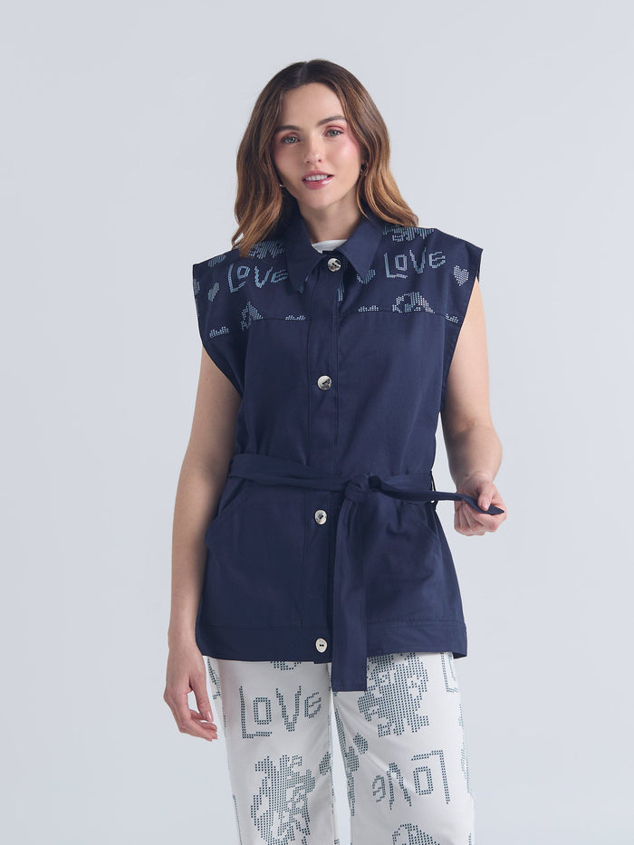 Vests Love - Navy