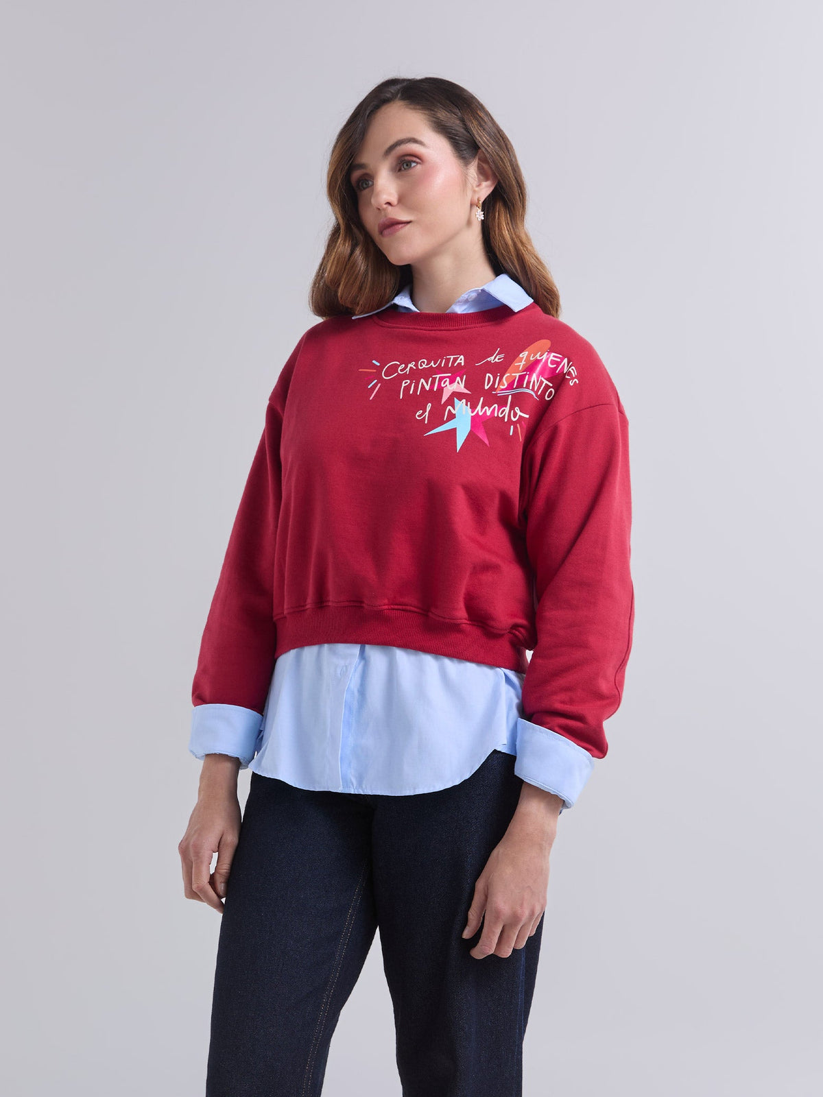 Jumpers Cerquita de ti - Burgundy