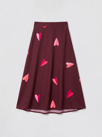 Skirts Two Hearts - Burgundy