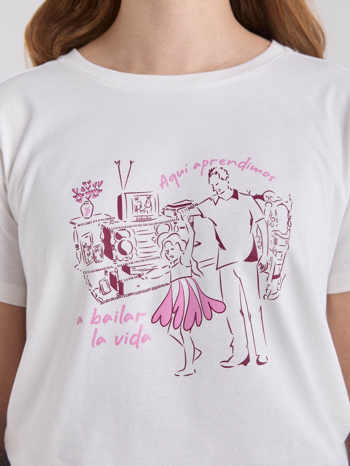 T-shirt Bailar la vida - Ivory