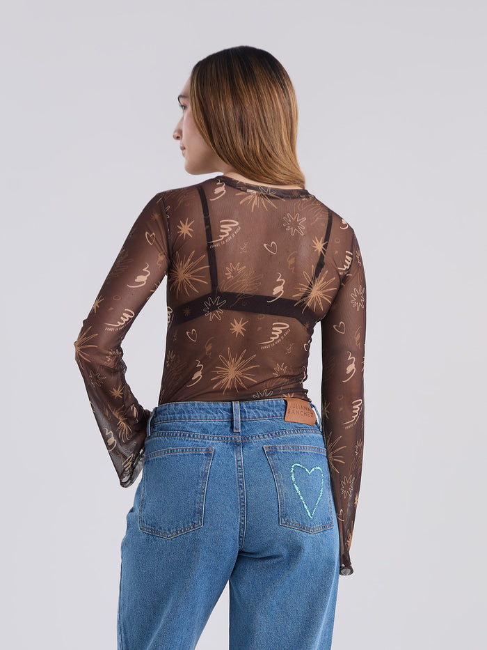 Top Destellos - Brown