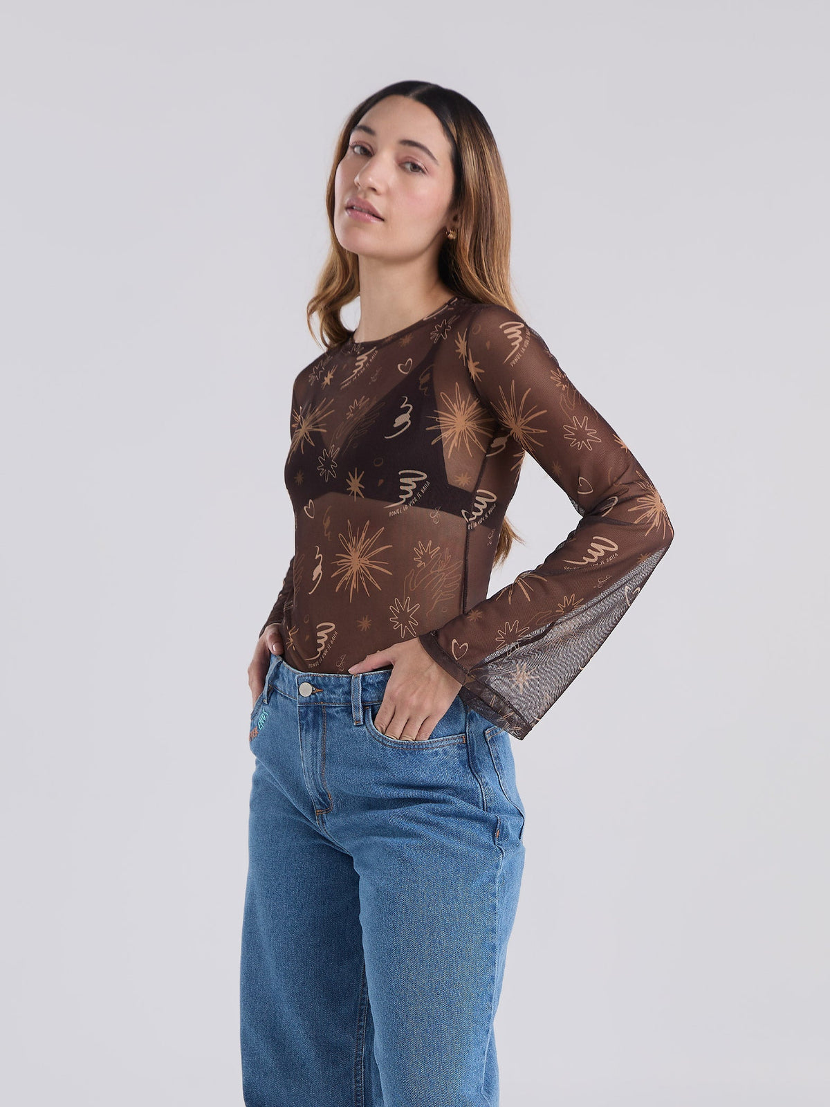 Top Destellos - Brown