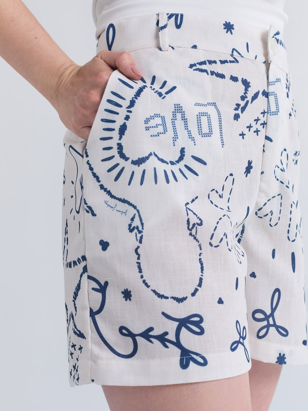 Shorts Lazos - Ivory