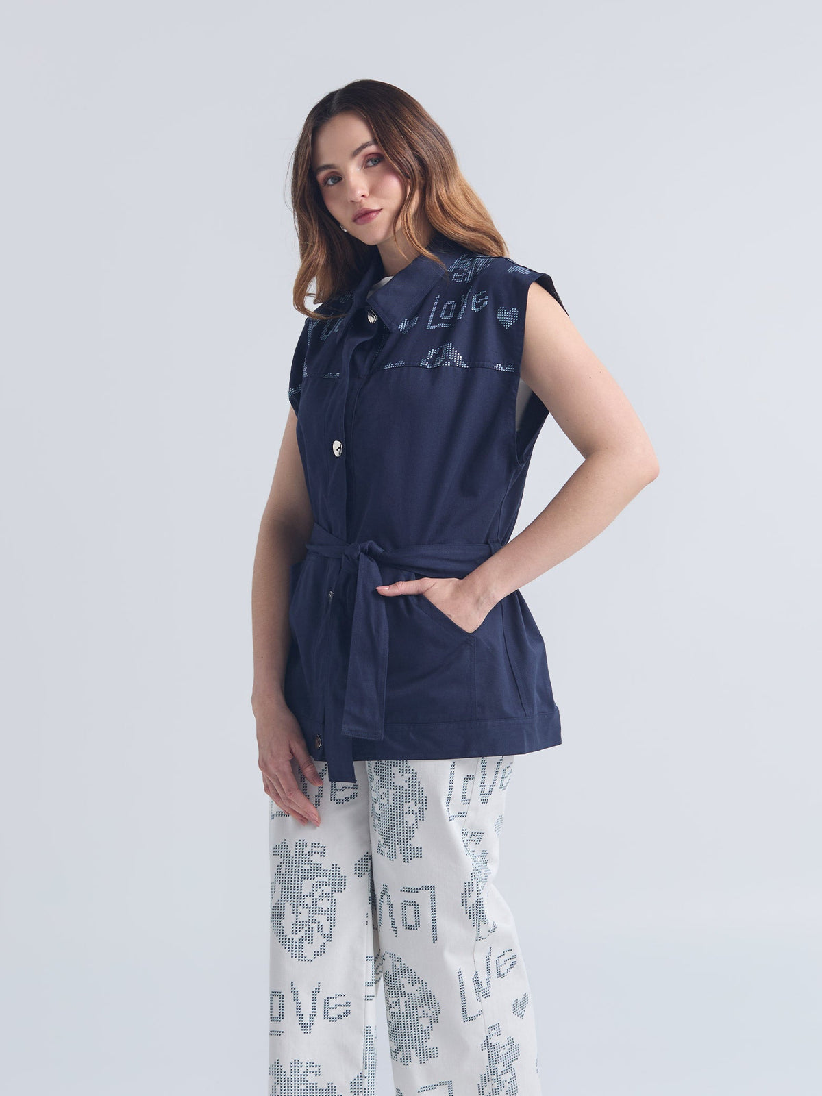 Vests Love - Navy