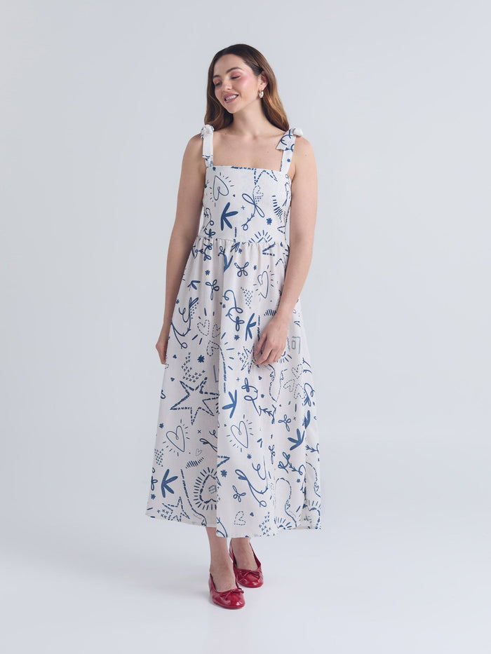 Dresses Puntada de cruz - Ivory