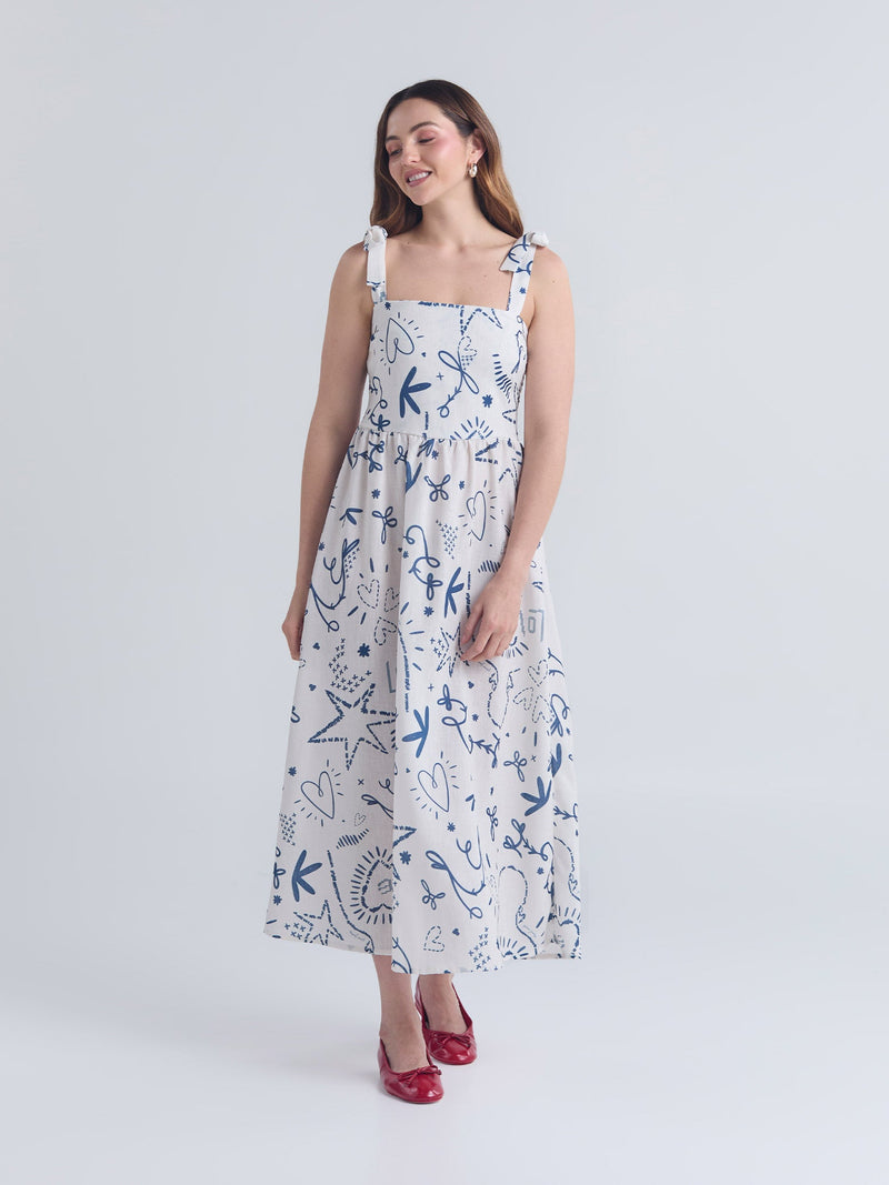Dresses Puntada de cruz - Ivory