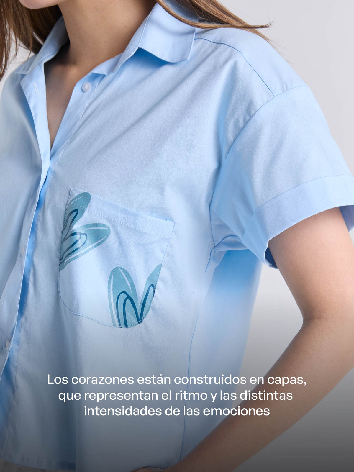 Shirt Corazón despierto - Blue