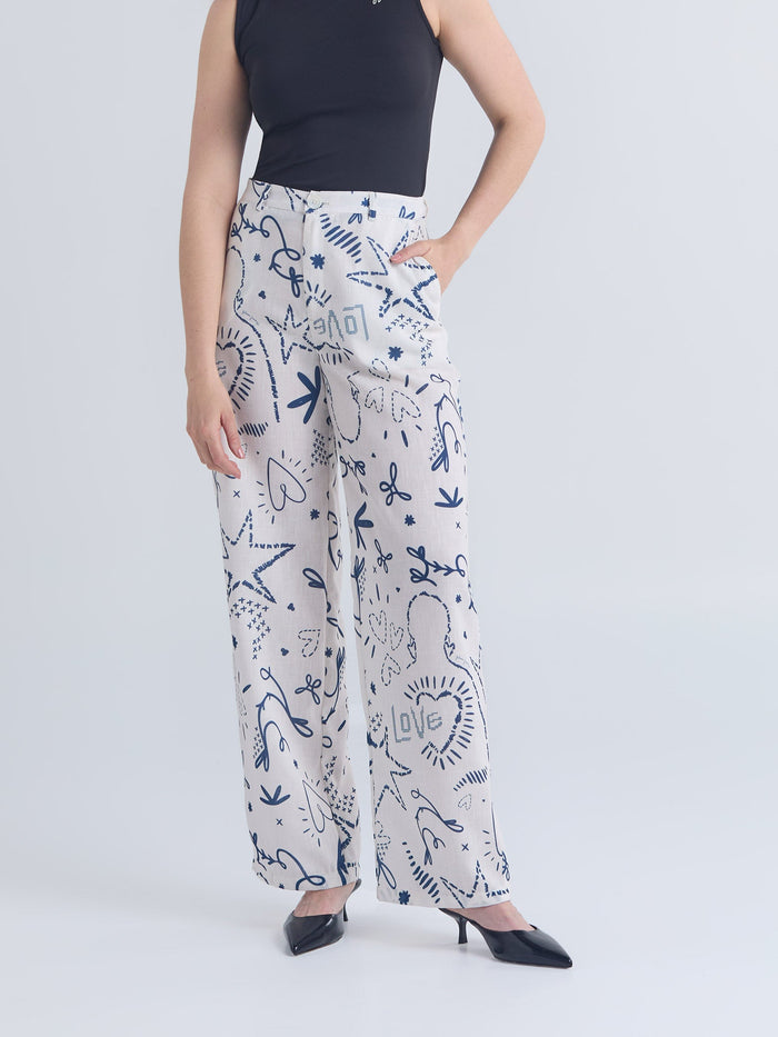Pants Lazos - Ivory