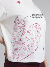 T-shirt Haz que pase - Ivory