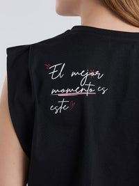 T-shirt El mejor momento - Black