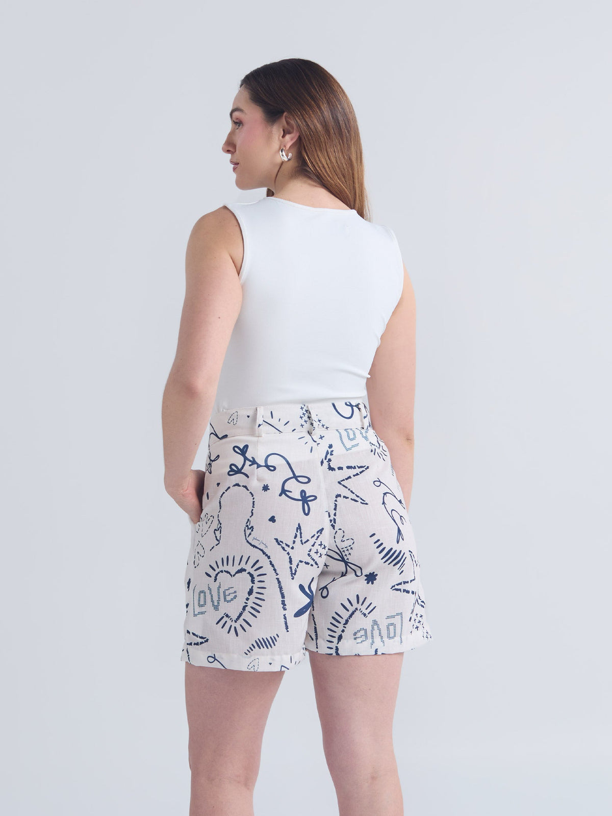 Shorts Lazos - Ivory