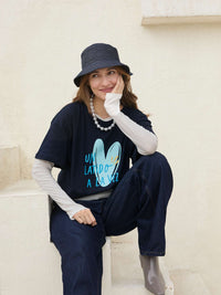 T-shirt Latidos - Blue