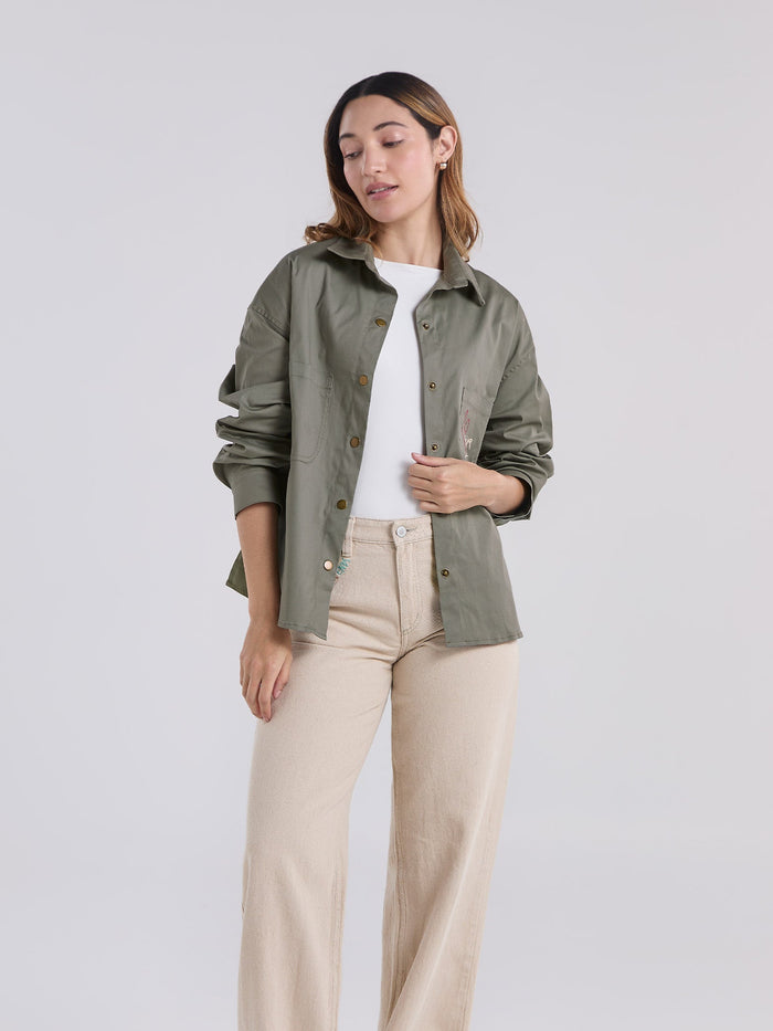 Overshirts Vivir celebrando - Green