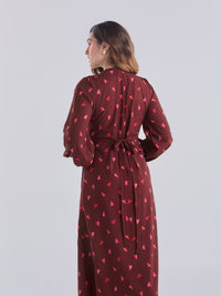 Dresses Mini corazones - Burgundy