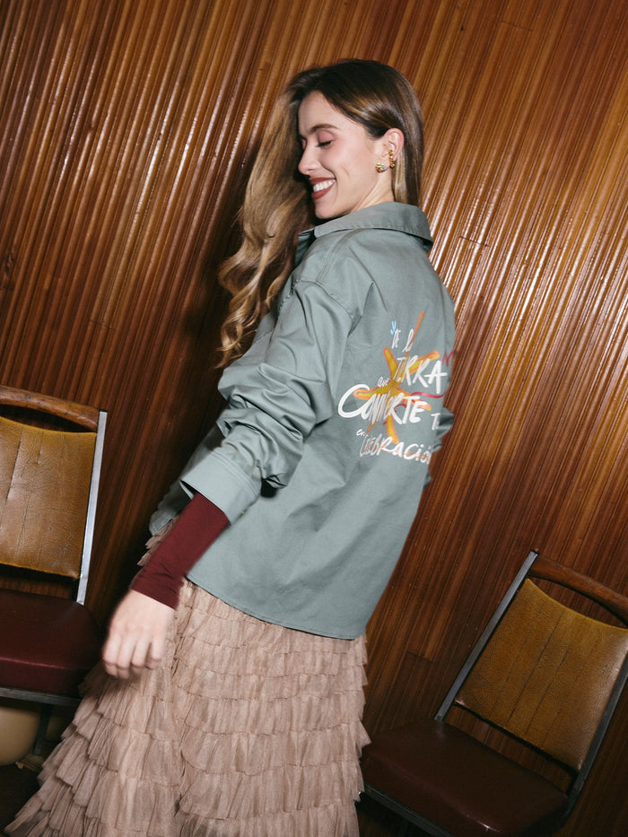 Overshirts Vivir celebrando - Green