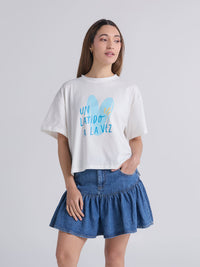 T-shirt Latidos - Ivory